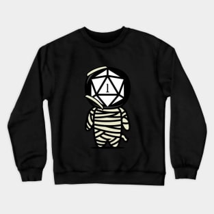 Funny Critical Fail Polyhedral D20 Dice Mummy Crewneck Sweatshirt